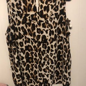 Cheetah print tank top
